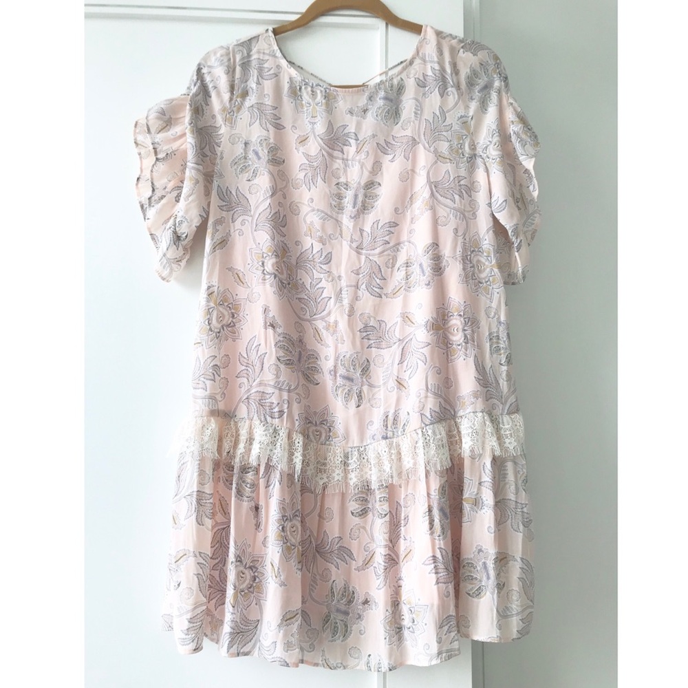 LOFT NWT paisley patterned chiffon dress